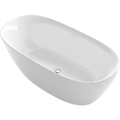Unwind 67" x 32" Freestanding Soaking Bathtub