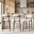 Beige Seat/Wood-grain Metal Legs selected