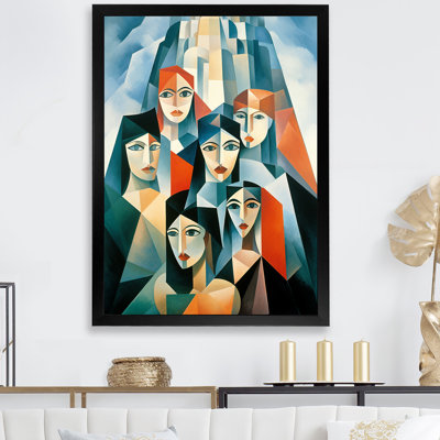 Demoiselles D Avignon Cubic Remake II - Fashion Canvas Art