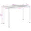 Acacia Metal Base Dining Table-1125227830-1125227829