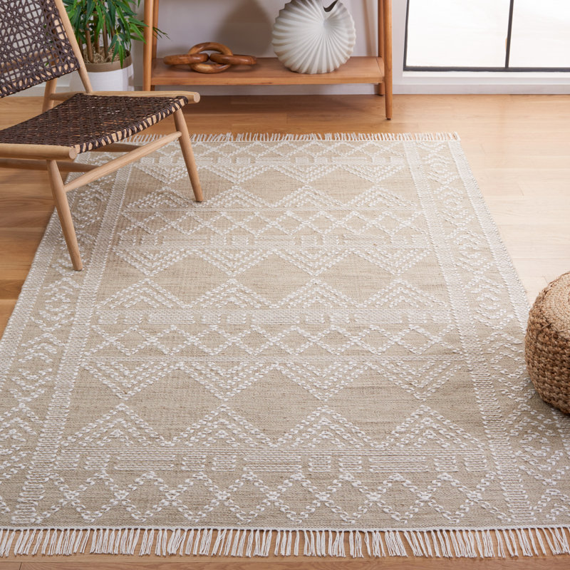 Tapis géométrique à tissage plat Rada, Rectangle 5 pi x 8 pi