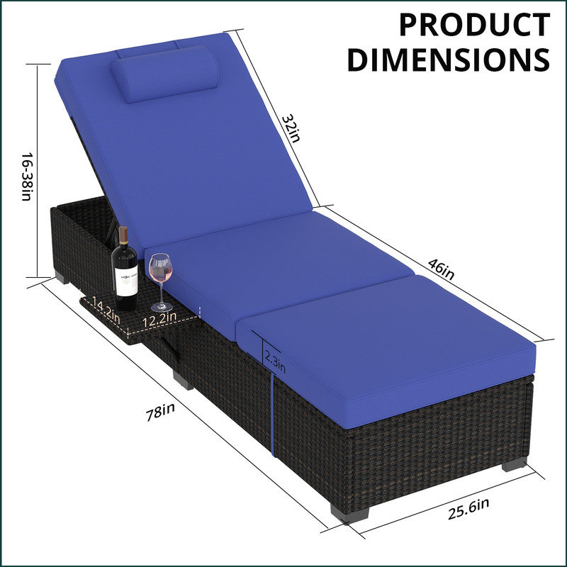 Wicker Outdoor Lounge Chair