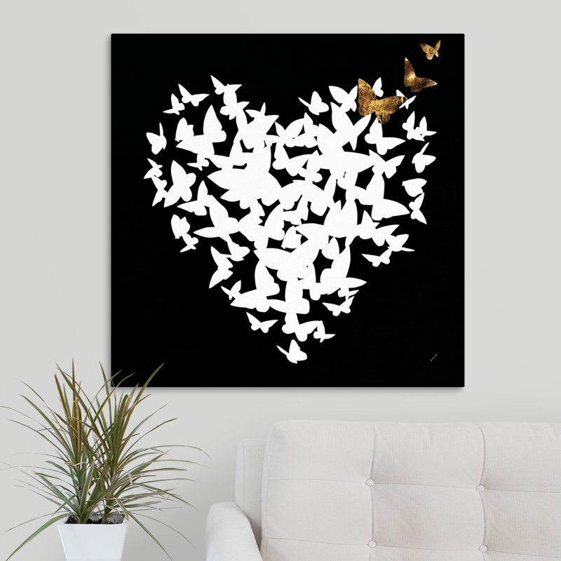 « cardiaque aflutter i », impression sur toile, Toile tendue, H 30 po x l 30 po x p 1,25 po