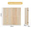 Nord 156cm W x 152cm H 4 - Panel Folding Room Divider