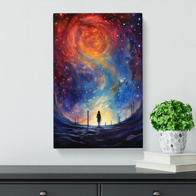 Galaxy Impressionism - Wrapped Canvas, 60cm H x 40cm W x 3cm D