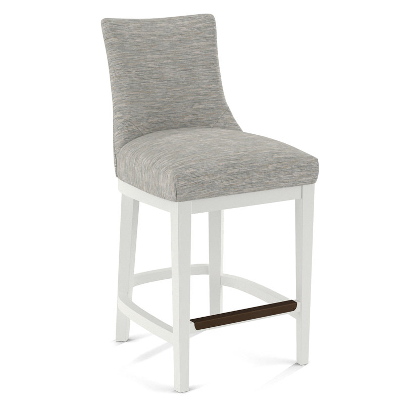 Upholstered Stool, 61555-75, White