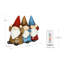 Statue de gnomes de jardin en bois Exhart See No, Hear No, Speak No Evil Wood Look, 8 pouces