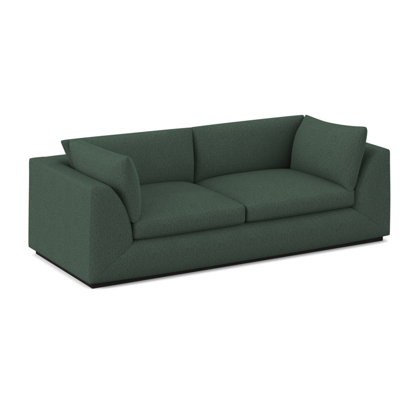 Big Sur Sofa, Espresso, Filigree Ivory 100% Polyester