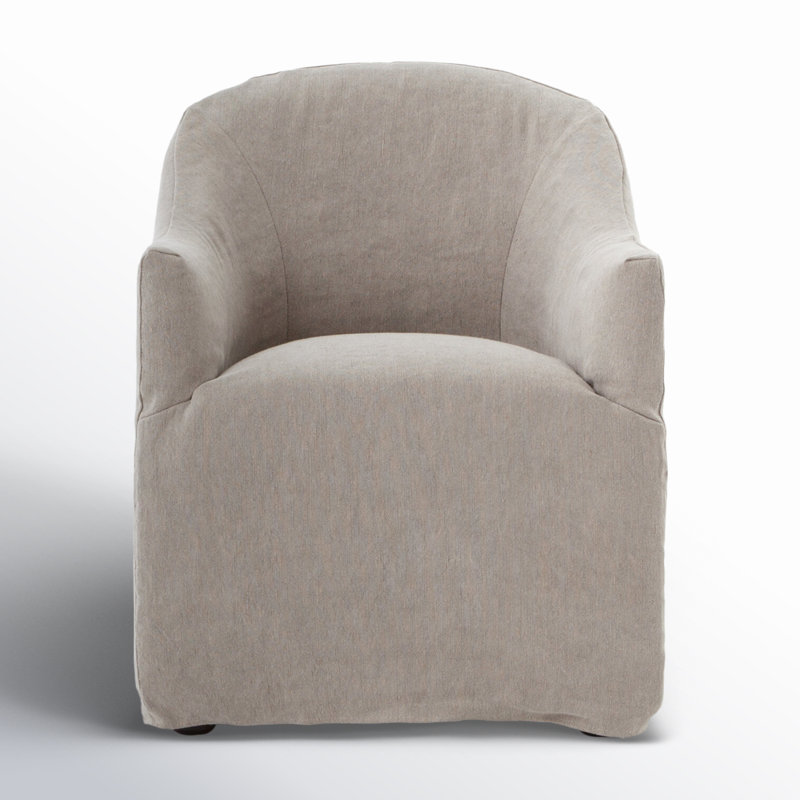 Galinda 19.5'' H Upholstered Armchair, Heather Twill Pewter