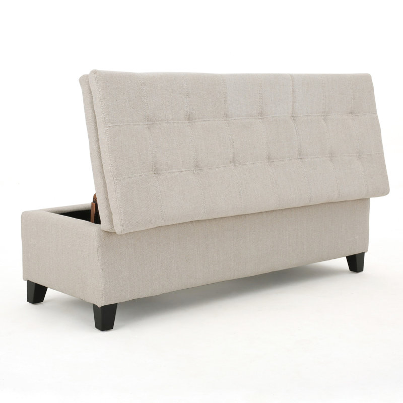 Banc de rangement en tissu - Lin hypnotisant et pratique avec Enchant Your Space