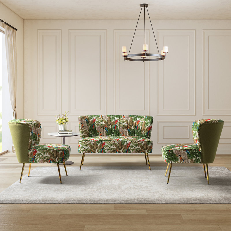 3 - Piece Living Room Set, Green
