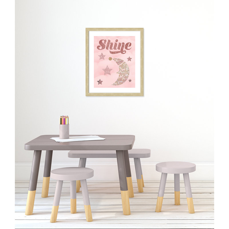 Paillettes, H 26,5 po x l 22,5 po x P 0,63 po, Encadré plat champagne