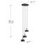Luminaire suspendu tambour 3 lumières grappe-1070840277