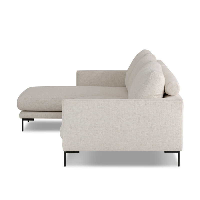 Melle 2Pc Sectional W/ LAFC-Omari Natural, Omari Natural Polyester Blend, Left Hand Facing