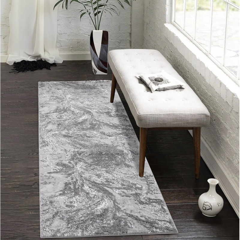 Bushmills Machine Woven Grey Indoor Rug, Runner 60 x 220cm