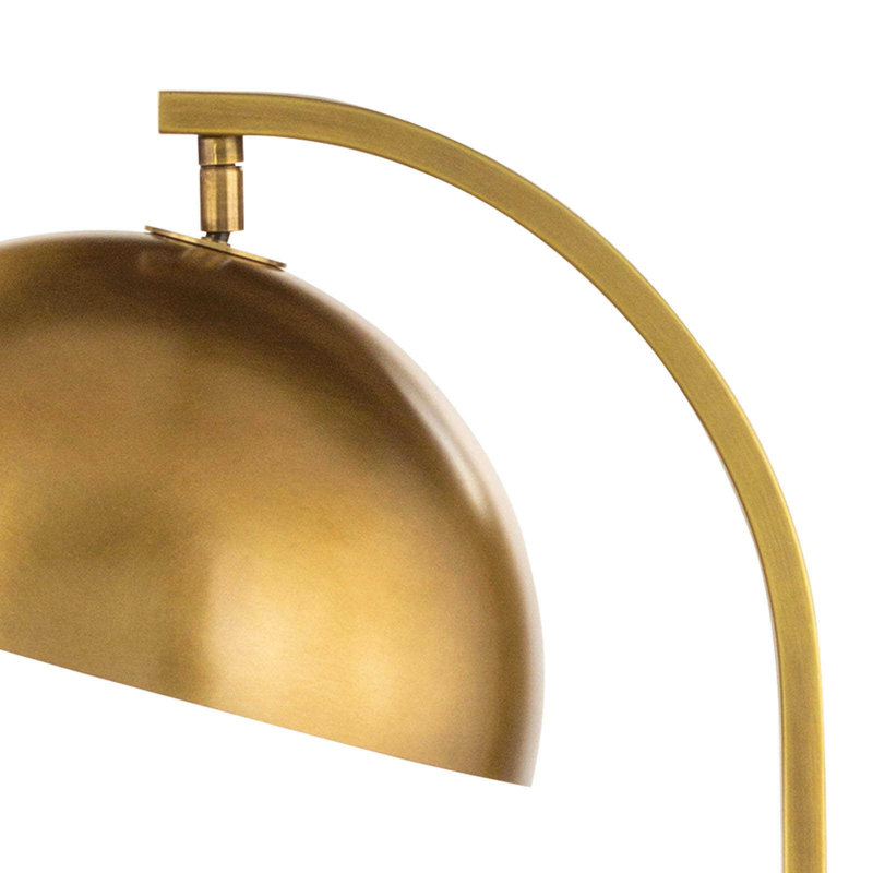 Otto Floor Lamp, Natural Brass