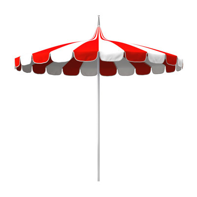 Ayman 8.5' Sunbrella® Two-Tone Pagoda Umbrella