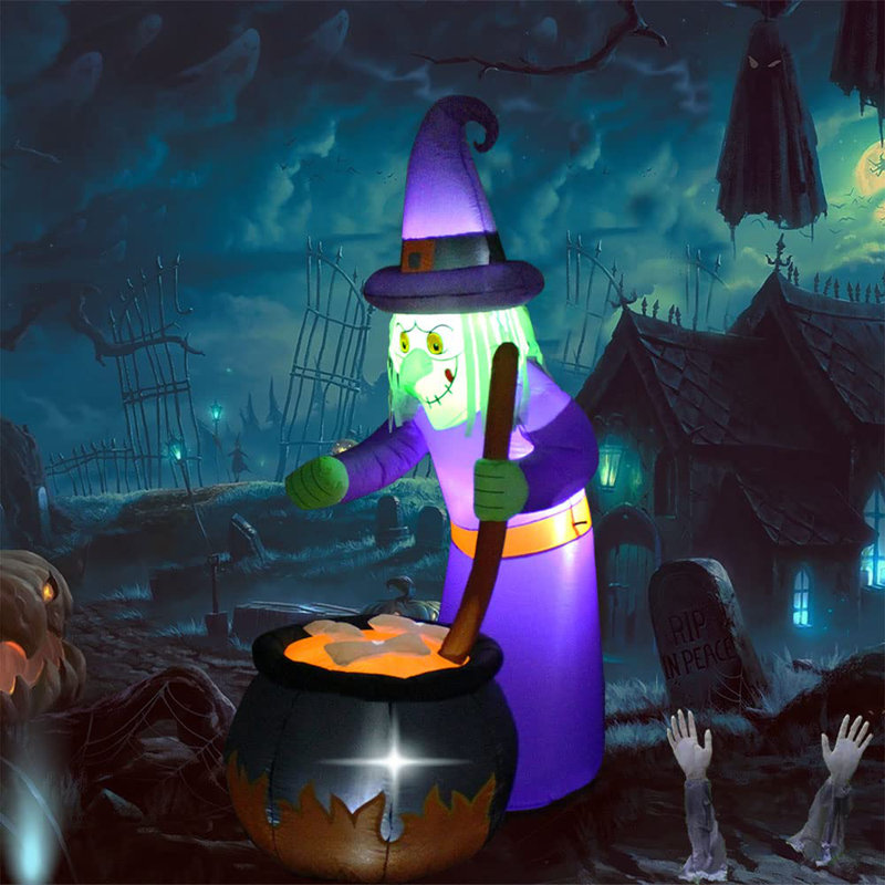Sorcière géante d'Halloween gonflable
