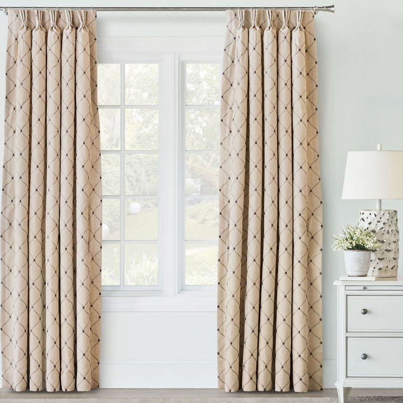 Edith Room Darkening Curtain Single Panel, 20" W x 96" L