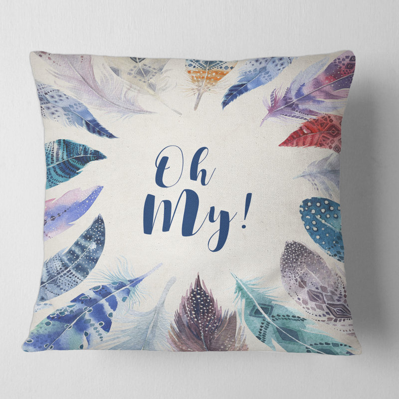 Housse de coussin carré et insert, 16" x 16"