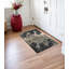 Tapis abstrait noir et argent 3 pi x 5 pi Armone-628095872