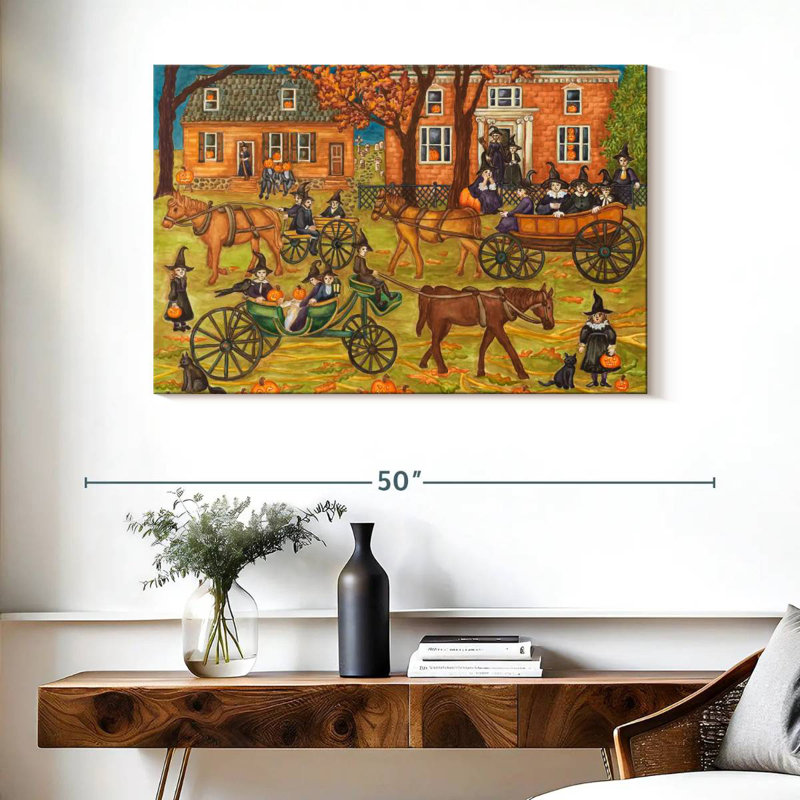 Witches Night Out, 26" H x 39" W