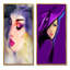 «Purple Mannequin Woman Portrait», ensemble de 2 impressions sur toile-692101202-692101207