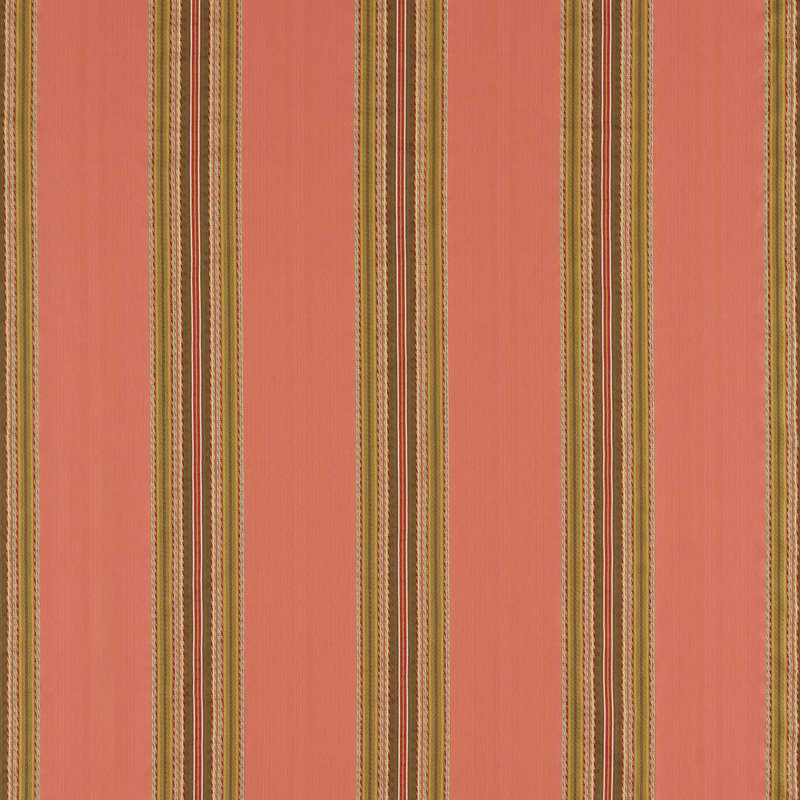 Lisere Stripe Fabric, Venetian Red
