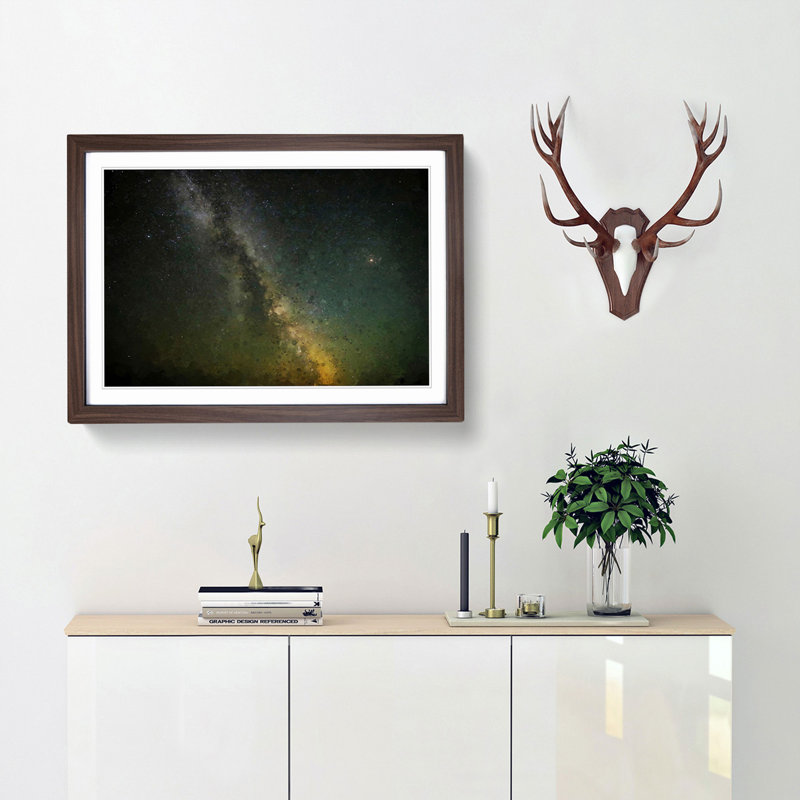 Stars over Mexico - Picture Frame Graphic Art Print, Walnut Framed, 62cm H x 87cm W x 2cm D