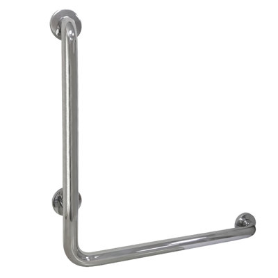 Kingston Brass Made To Match 24-Inch X 24-Inch L-Shaped Grab Bar, 1-1/2 Inch O.D, Right Hand