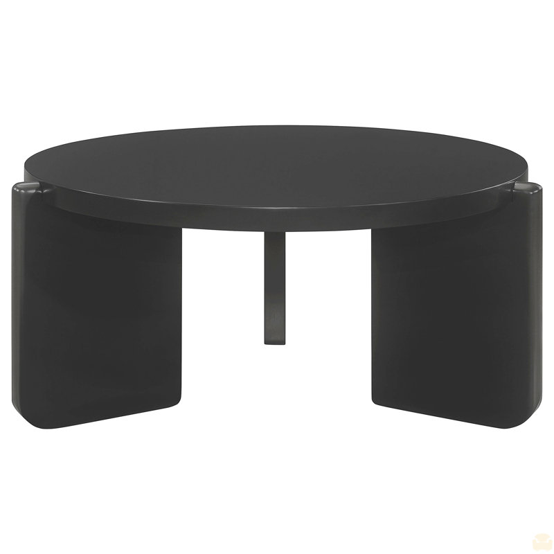 Table basse ronde en bois massif