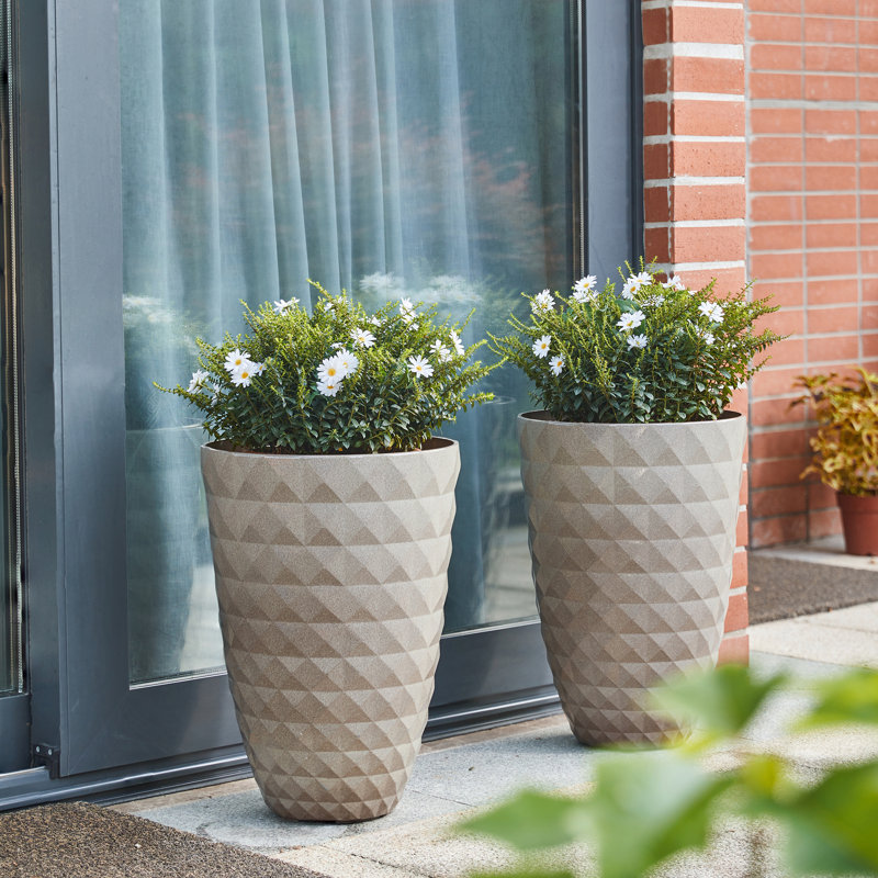 Dneisha Handmade Pot Planter, Sand Beige