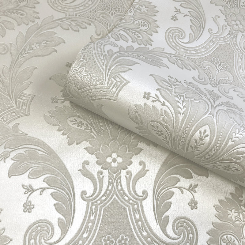 Maidste 10.05m x 53cm Textured Matte Wallpaper Roll, Cream