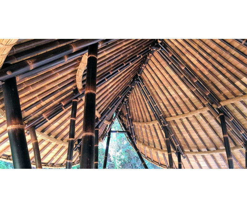 Giant Black Timber Bamboo Poles