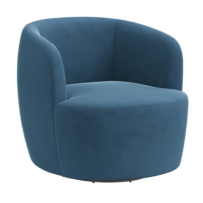 Maya Swivel Chair In Boucle