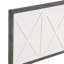 Grand lit plateforme avec rangement au pied de lit ivoire et gris mobilier de chambre à coucher 1pc