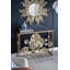 Console 39,5 "x 12" x 30,5 "dorée avec plateau en verre miroir, table d'entrée moderne pour vestibule de vestibule de salon