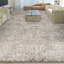 Damask Area Rug in Dark Gray
