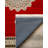 Sadie Collection Digital Print Cotton-Polyester Blend Rug – Red & Cream-976767686
