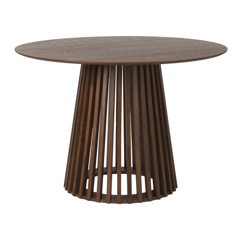 Table de salle à manger Elowen, Bois brun foncé