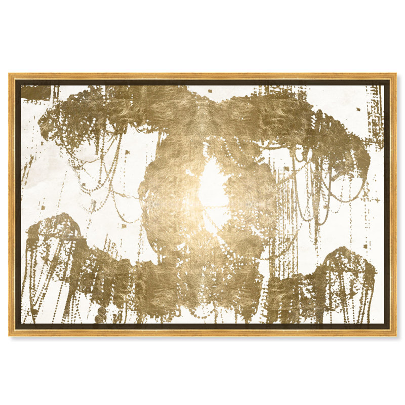 Hey Lolita - Graphic Art on Canvas, Gold Framed, 24" H x 36" W