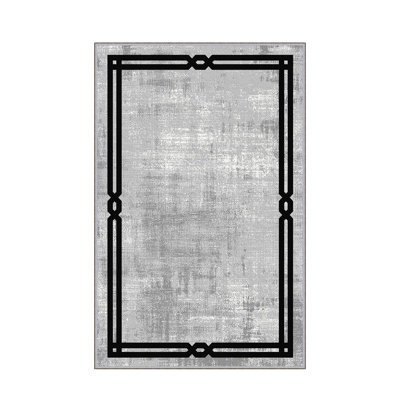Luxurious 3D Printed Woven Carpet, 55.1 x 86.6 inches | 100% Polyester, Antibacterial, Machine Washable | Non-Slip PVC Felt Dot Underside, 0.3 in Pile Height | Perfect for Living Room, Bedroom & Home Decor