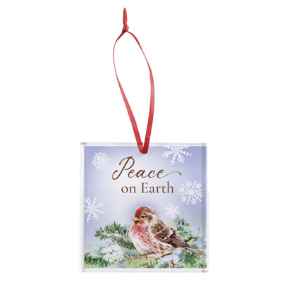Ornament Peace On Earth! Glass