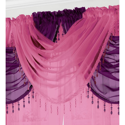 Ned Single Beaded Voile Swag