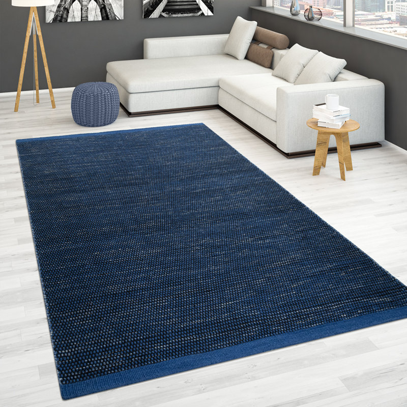 Sau Solid Colour Hand Woven Area Rug, Rectangle 120 x 170cm