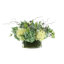 Assorted Hydrangea Floral Arrangement in Glass Pot
