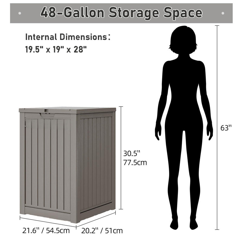Package Delivery Box For Outside, Grey