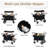 Stroller Wagon For 4 Kids, 4 Seater Wagon Stroller With Convertible Seats Footrests, Snack Tray, Storage Bag, Removable Canopy