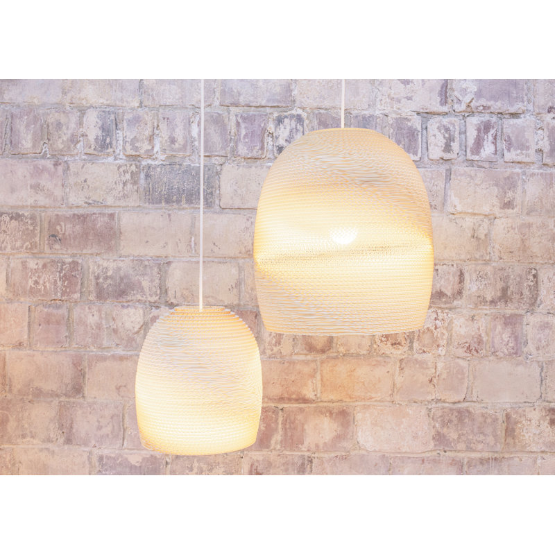 Luminaire suspendu 10 lumières Scraplights Bell, H 11 po x l 10,5 po x P 10,5 po, Blond