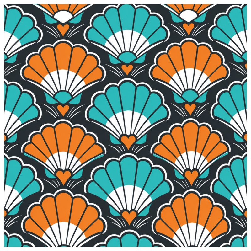 Coussins Art Deco, 18 x 18 inches